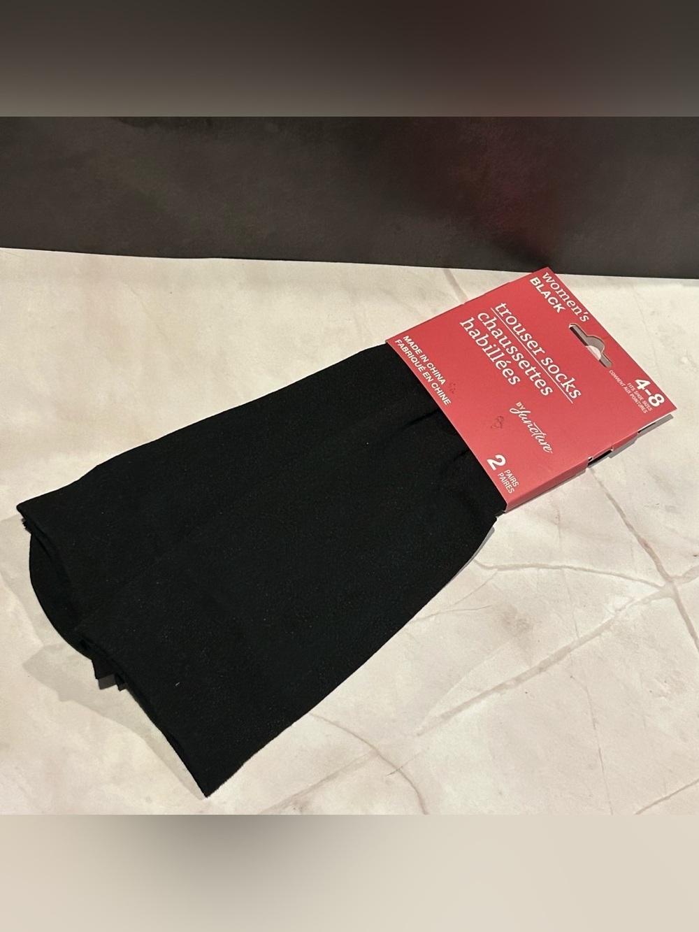 Women's Black Trouser Socks - 2 Pack by Juncture